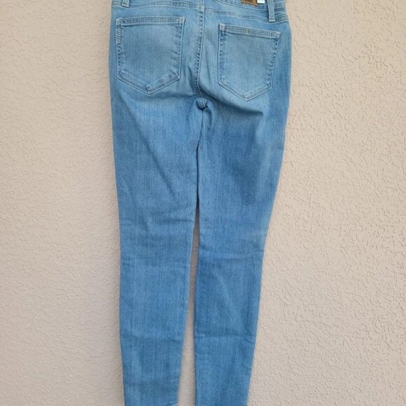 Paige Jeans Verdugo Ankle Stretch Skinny Mid Rise Light Distressed Pants Sz 28 - Picture 6 of 7